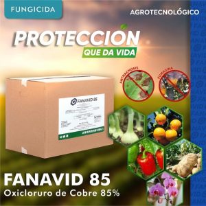 Fanavid 85 es un fungicida y bactericida de contacto